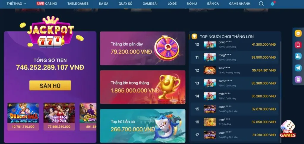 Hình ảnh minh họa các chuyên mục game đa dạng trên blog vn583 win